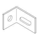 D372 One Hole Slotted Angle